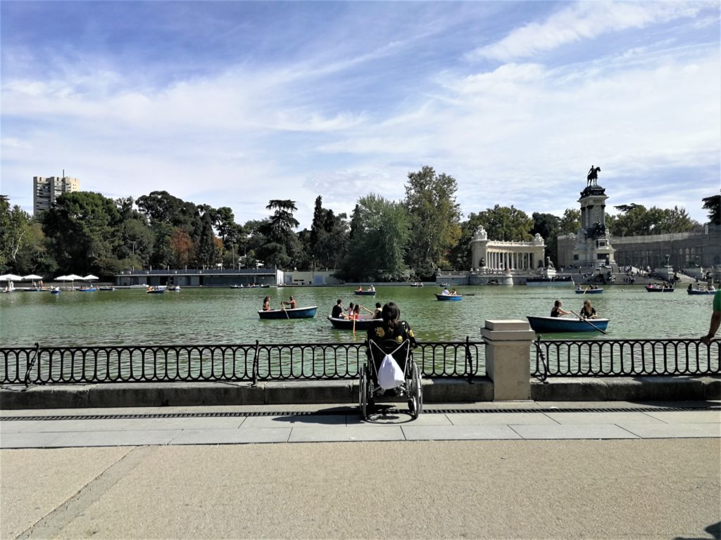 Madrid mit Rollstuhl