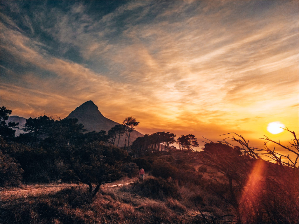 Lions Head bei Sonnenuntergang