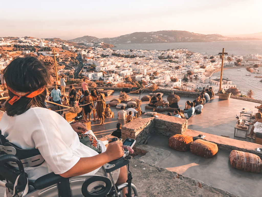 Blick auf Mykonos Stadt