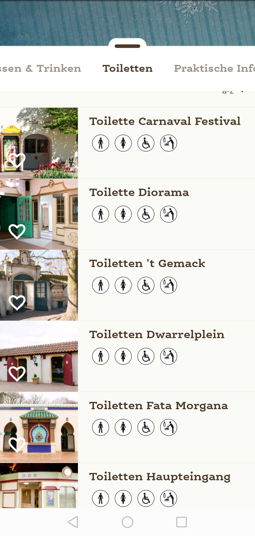 rollstuhlgerechte Toilette Efteling