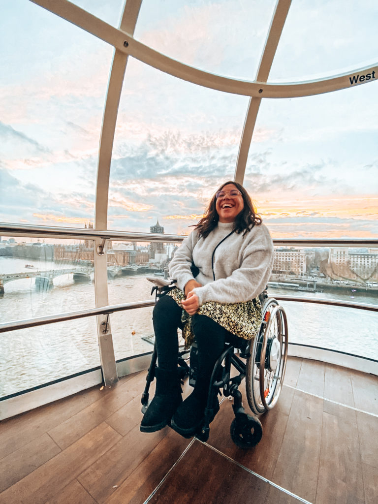 London mit Rollstuhl