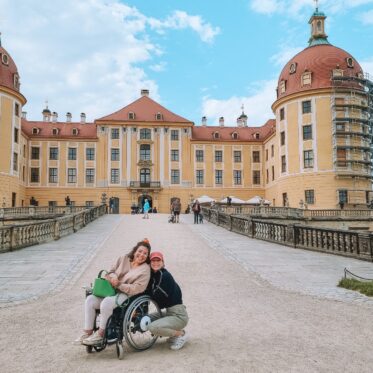 Dresden mit Rollstuhl - Schloss Moritzburg